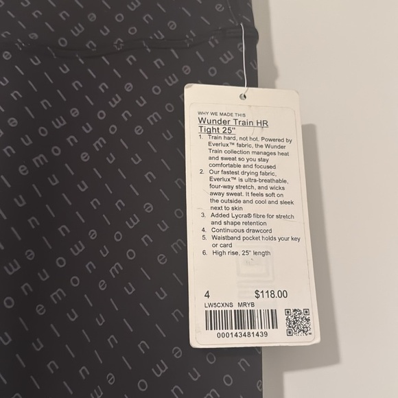 Lululemon Wunder Train High-Rise Tight 25"
Mirrorify Black Multi NWT leggings 4 - Picture 6 of 7